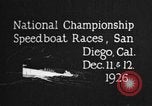 Immagine di Gara in motoscafo San Diego California USA, 1926, secondo 10 filmato di repertorio 65675051034