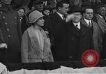 Image of President and Mrs. Calvin Coolidge at baseball game Washington DC USA, 1927, second 3 stock footage video 65675051047