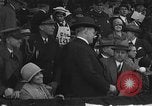 Image of President and Mrs. Calvin Coolidge at baseball game Washington DC USA, 1927, second 14 stock footage video 65675051047