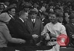 Image of President and Mrs. Calvin Coolidge at baseball game Washington DC USA, 1927, second 17 stock footage video 65675051047
