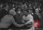 Image of President and Mrs. Calvin Coolidge at baseball game Washington DC USA, 1927, second 18 stock footage video 65675051047