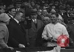 Image of President and Mrs. Calvin Coolidge at baseball game Washington DC USA, 1927, second 20 stock footage video 65675051047