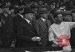 Image of President and Mrs. Calvin Coolidge at baseball game Washington DC USA, 1927, second 25 stock footage video 65675051047
