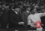 Image of President and Mrs. Calvin Coolidge at baseball game Washington DC USA, 1927, second 26 stock footage video 65675051047