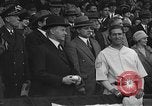 Image of President and Mrs. Calvin Coolidge at baseball game Washington DC USA, 1927, second 28 stock footage video 65675051047