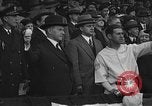 Image of President and Mrs. Calvin Coolidge at baseball game Washington DC USA, 1927, second 38 stock footage video 65675051047