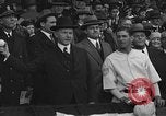 Image of President and Mrs. Calvin Coolidge at baseball game Washington DC USA, 1927, second 41 stock footage video 65675051047