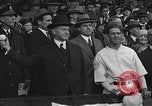 Image of President and Mrs. Calvin Coolidge at baseball game Washington DC USA, 1927, second 42 stock footage video 65675051047