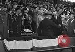 Image of President and Mrs. Calvin Coolidge at baseball game Washington DC USA, 1927, second 46 stock footage video 65675051047