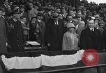 Image of President and Mrs. Calvin Coolidge at baseball game Washington DC USA, 1927, second 50 stock footage video 65675051047