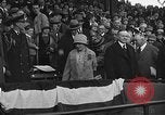 Image of President and Mrs. Calvin Coolidge at baseball game Washington DC USA, 1927, second 51 stock footage video 65675051047