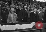 Image of President and Mrs. Calvin Coolidge at baseball game Washington DC USA, 1927, second 52 stock footage video 65675051047