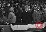 Image of President and Mrs. Calvin Coolidge at baseball game Washington DC USA, 1927, second 57 stock footage video 65675051047