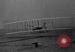 Image of Wright Brothers first flight at Kitty Hawk France, 1908, second 17 stock footage video 65675051058