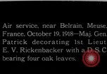 Image of  First Lieutenant Eddie Rickenbacker France, 1918, second 3 stock footage video 65675051062