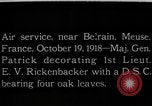 Image of  First Lieutenant Eddie Rickenbacker France, 1918, second 5 stock footage video 65675051062
