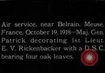 Image of  First Lieutenant Eddie Rickenbacker France, 1918, second 6 stock footage video 65675051062