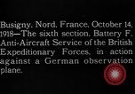 Standbild Deutsche Beobachtung Ebene Busigny Nord Frankreich, 1918, aus Sekunde 7 historischem Filmmaterial Videoclip 65675051063