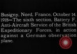 Standbild Deutsche Beobachtung Ebene Busigny Nord Frankreich, 1918, aus Sekunde 13 historischem Filmmaterial Videoclip 65675051063