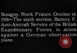 Standbild Deutsche Beobachtung Ebene Busigny Nord Frankreich, 1918, aus Sekunde 15 historischem Filmmaterial Videoclip 65675051063