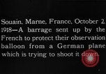 Image Anti-aircraft salves Souain Marne France, 1918, de la seconde 1 séquences d'archives historiques vidéo 65675051064