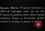 Image Anti-aircraft salves Souain Marne France, 1918, de la seconde 3 séquences d'archives historiques vidéo 65675051064