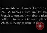 Image Anti-aircraft salves Souain Marne France, 1918, de la seconde 5 séquences d'archives historiques vidéo 65675051064
