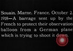 Image Anti-aircraft salves Souain Marne France, 1918, de la seconde 7 séquences d'archives historiques vidéo 65675051064