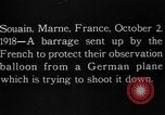 Image Anti-aircraft salves Souain Marne France, 1918, de la seconde 11 séquences d'archives historiques vidéo 65675051064