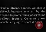 Image Anti-aircraft salves Souain Marne France, 1918, de la seconde 13 séquences d'archives historiques vidéo 65675051064