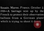 Image Anti-aircraft salves Souain Marne France, 1918, de la seconde 15 séquences d'archives historiques vidéo 65675051064