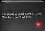 Image of First dawn-to-dusk flight across the U.S. by Army Lt. Maughan United States USA, 1924, second 1 stock footage video 65675051081