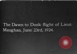 Image of First dawn-to-dusk flight across the U.S. by Army Lt. Maughan United States USA, 1924, second 5 stock footage video 65675051081