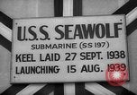 Standbild Start U-Boot USS Searaven SS-196 Kittery Maine USA, 1939, aus Sekunde 38 historischem Filmmaterial Videoclip 65675051086