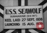 Standbild Start U-Boot USS Searaven SS-196 Kittery Maine USA, 1939, aus Sekunde 42 historischem Filmmaterial Videoclip 65675051086