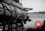 Standbild Start U-Boot USS Searaven SS-196 Kittery Maine USA, 1939, aus Sekunde 49 historischem Filmmaterial Videoclip 65675051086