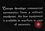 Image of early aircraft Europe, 1924, second 6 stock footage video 65675051096