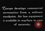 Image of early aircraft Europe, 1924, second 7 stock footage video 65675051096