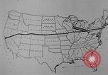 Image of animated map United States USA, 1924, second 20 stock footage video 65675051107