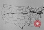 Image of animated map United States USA, 1924, second 22 stock footage video 65675051107