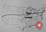 Image of animated map United States USA, 1924, second 43 stock footage video 65675051107