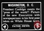 Immagine di Presidente Calvin Coolidge Washington DC USA, 1936, secondo 3 filmato di repertorio 65675051132