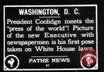 Immagine di Presidente Calvin Coolidge Washington DC USA, 1936, secondo 4 filmato di repertorio 65675051132