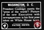 Immagine di Presidente Calvin Coolidge Washington DC USA, 1936, secondo 5 filmato di repertorio 65675051132