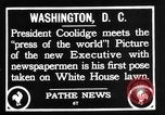 Immagine di Presidente Calvin Coolidge Washington DC USA, 1936, secondo 12 filmato di repertorio 65675051132
