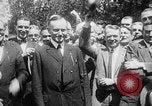Immagine di Presidente Calvin Coolidge Washington DC USA, 1936, secondo 24 filmato di repertorio 65675051132