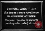 Image of Emperor Hirohito reviews Japanese Navy Yokohama Japan, 1927, second 11 stock footage video 65675051155