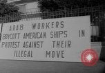 Image of ship picketing United States USA, 1960, second 39 stock footage video 65675051191