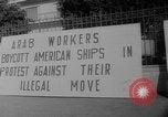 Image of ship picketing United States USA, 1960, second 42 stock footage video 65675051191