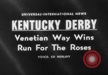 Standbild Pferd venezianischen Mai Kentucky United States USA, 1960, aus Sekunde 1 historischem Filmmaterial Videoclip 65675051214